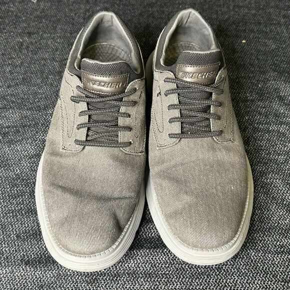 Skechers Garza Romano Canvas Oxford Casual Shoe Mens Size 13 - Picture 1 of 10